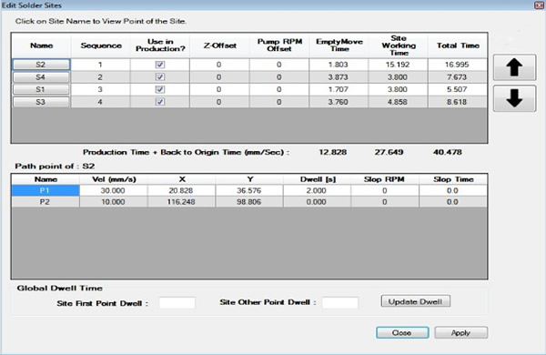 Solder path editing: