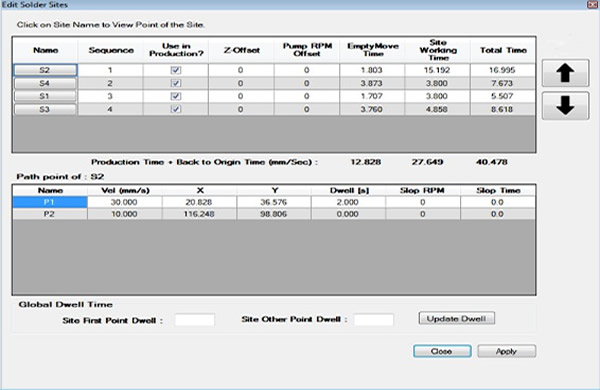 Solder path editing: