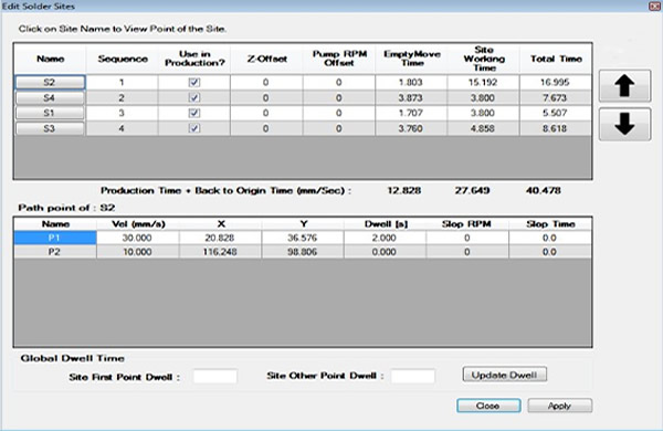 Solder path editing