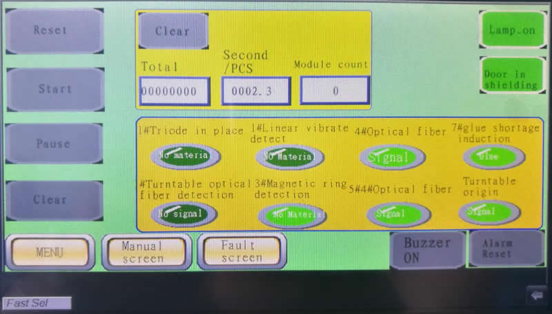 Full English interface , easy to operate .realize full automatic  production just  by press start up button.